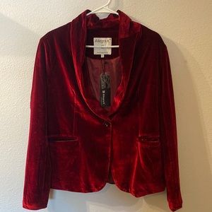 NWT Allegra K velvet blazer size large
